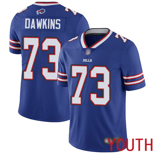 Youth Buffalo Bills 73 Dion Dawkins Royal Blue Team Color Vapor Untouchable Limited Player NFL Jersey